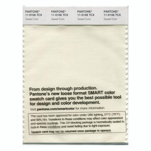 Pantone Smart 11-0106 TCX Color Swatch Card | Sweet Corn