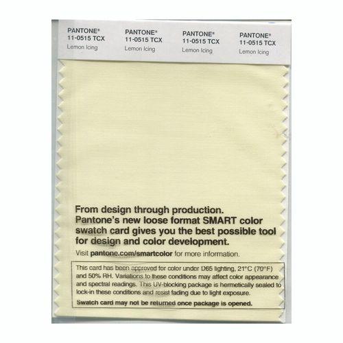 Pantone Smart 11-0515 TCX Color Swatch Card | Lemon Icing