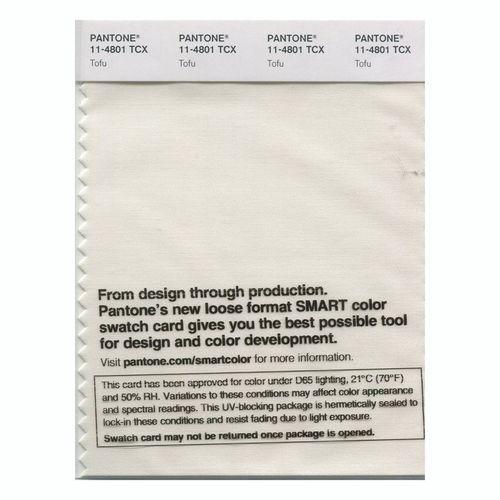 BALDMAN☯️ Pantone Smart 11-4801 TCX Color Swatch Card | Tofu | Magazine Cafe