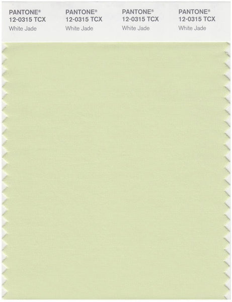 Pantone Smart 12-0315 TCX Color Swatch Card | White Jade