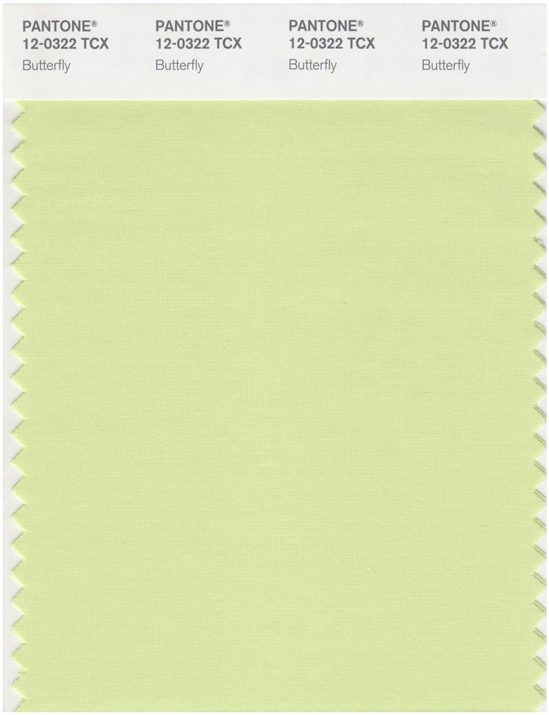 Pantone Smart 12-0322 TCX Color Swatch Card | Butterfly