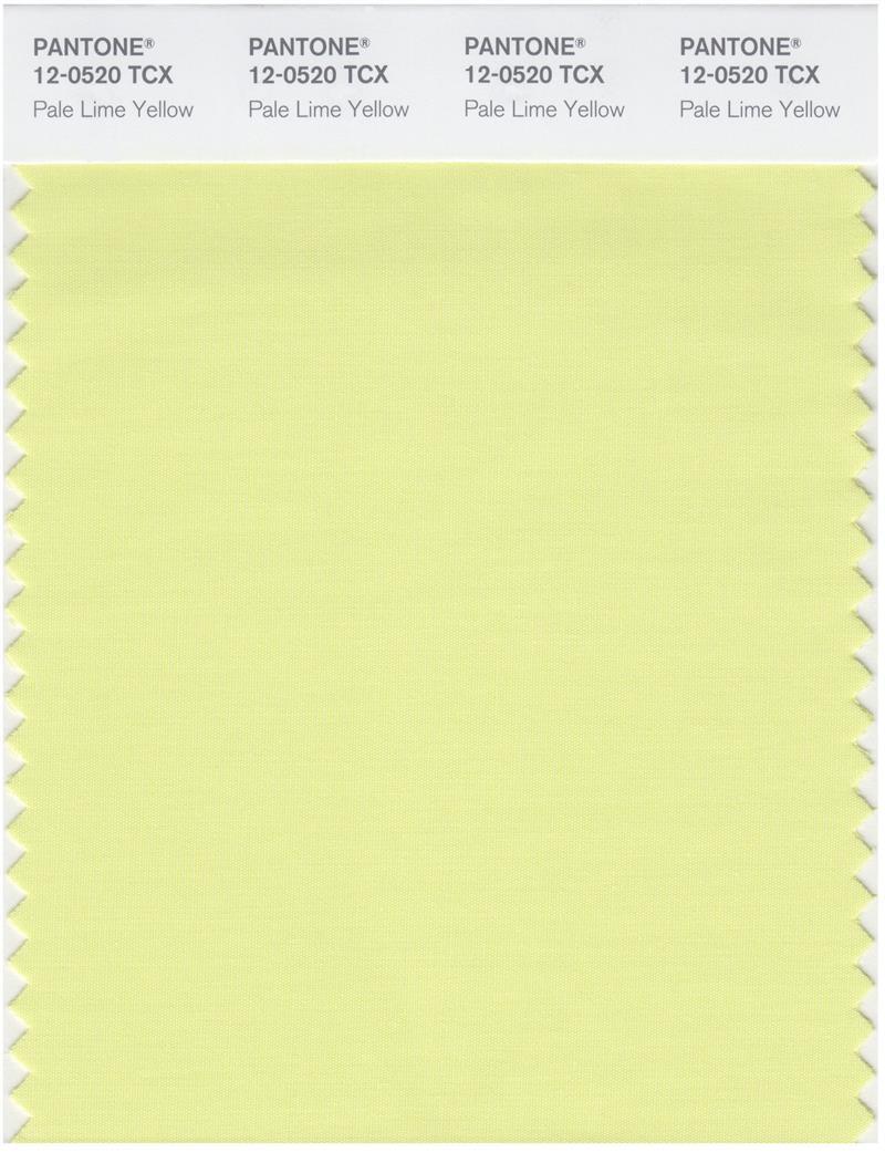 Pantone Smart 12-0520 TCX Color Swatch Card | Pale Lime Yellow