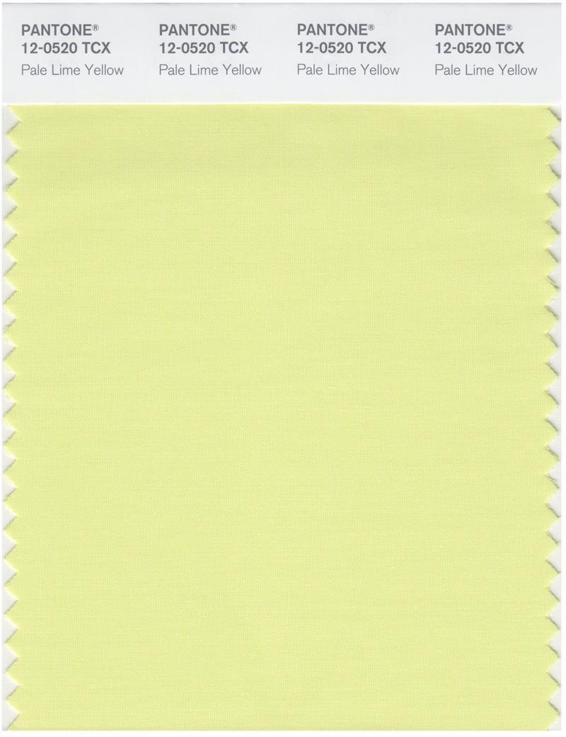 Pantone Smart 12-0520 TCX Color Swatch Card | Pale Lime Yellow