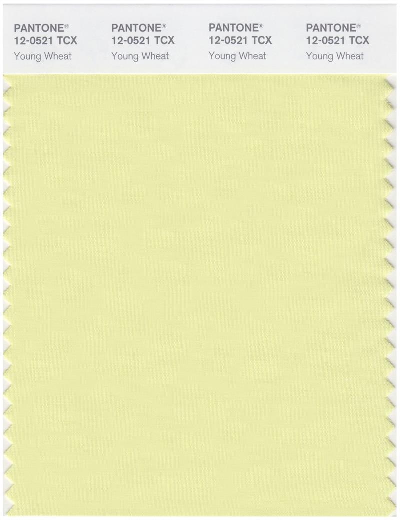 まくわん Pantone Smart 12-0521 TCX Color Swatch Card | Young Wheat