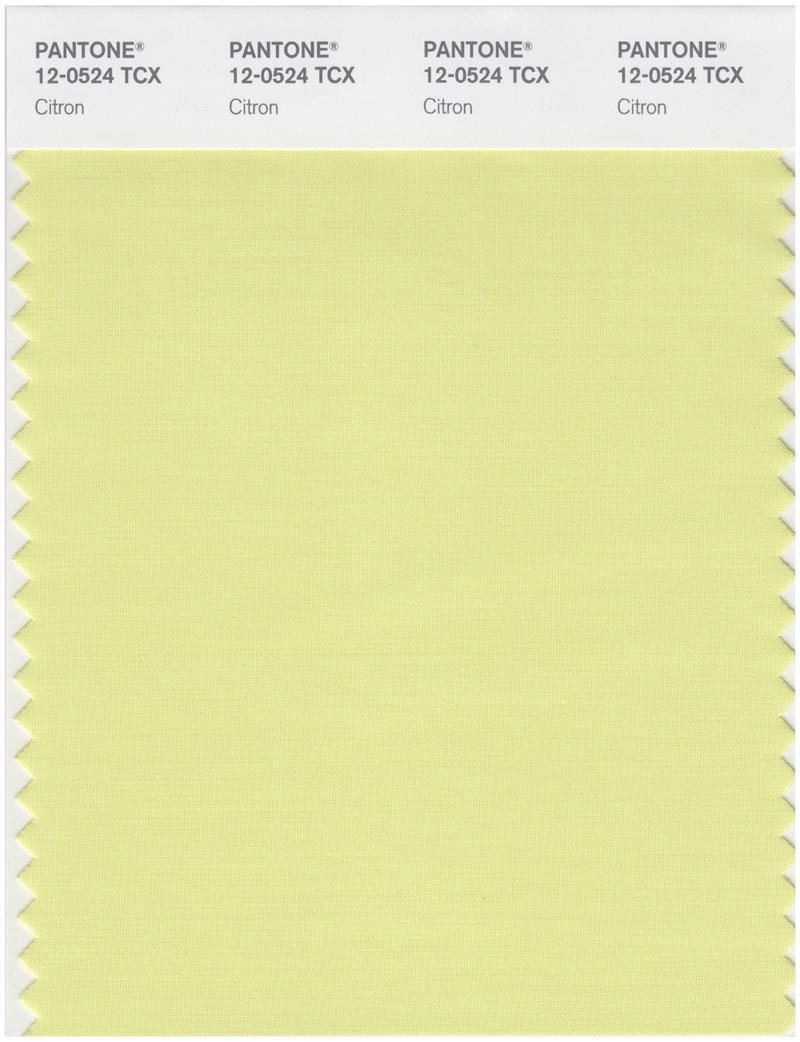 Pantone Smart 12-0524 TCX Color Swatch Card | Citron