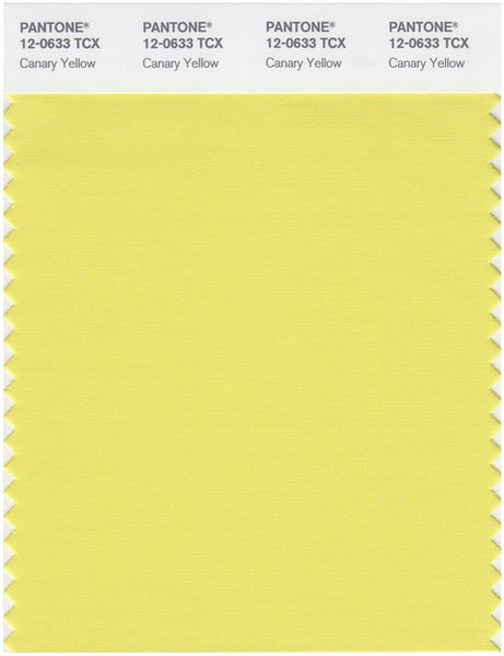 Pantone Smart 12-0633 TCX Color Swatch Card | Canary Yellow