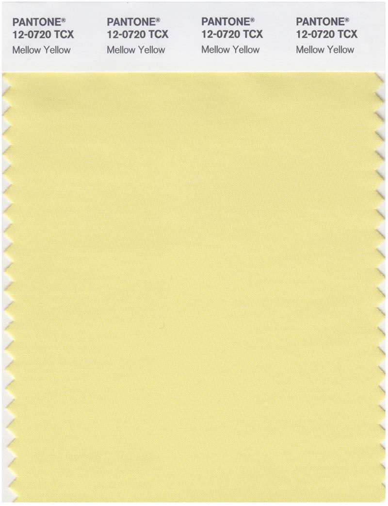 Pantone Smart 12-0720 TCX Color Swatch Card | Mellow Yellow