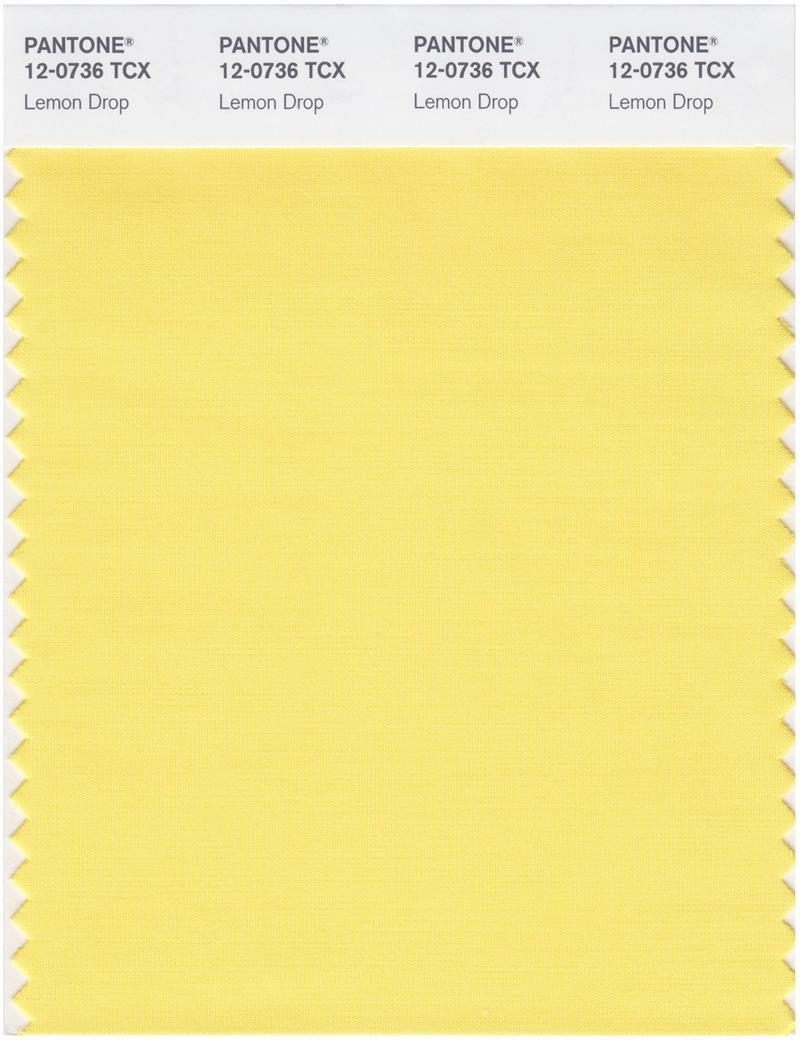 Pantone Smart 12-0736 TCX Color Swatch Card | Lemon Drop