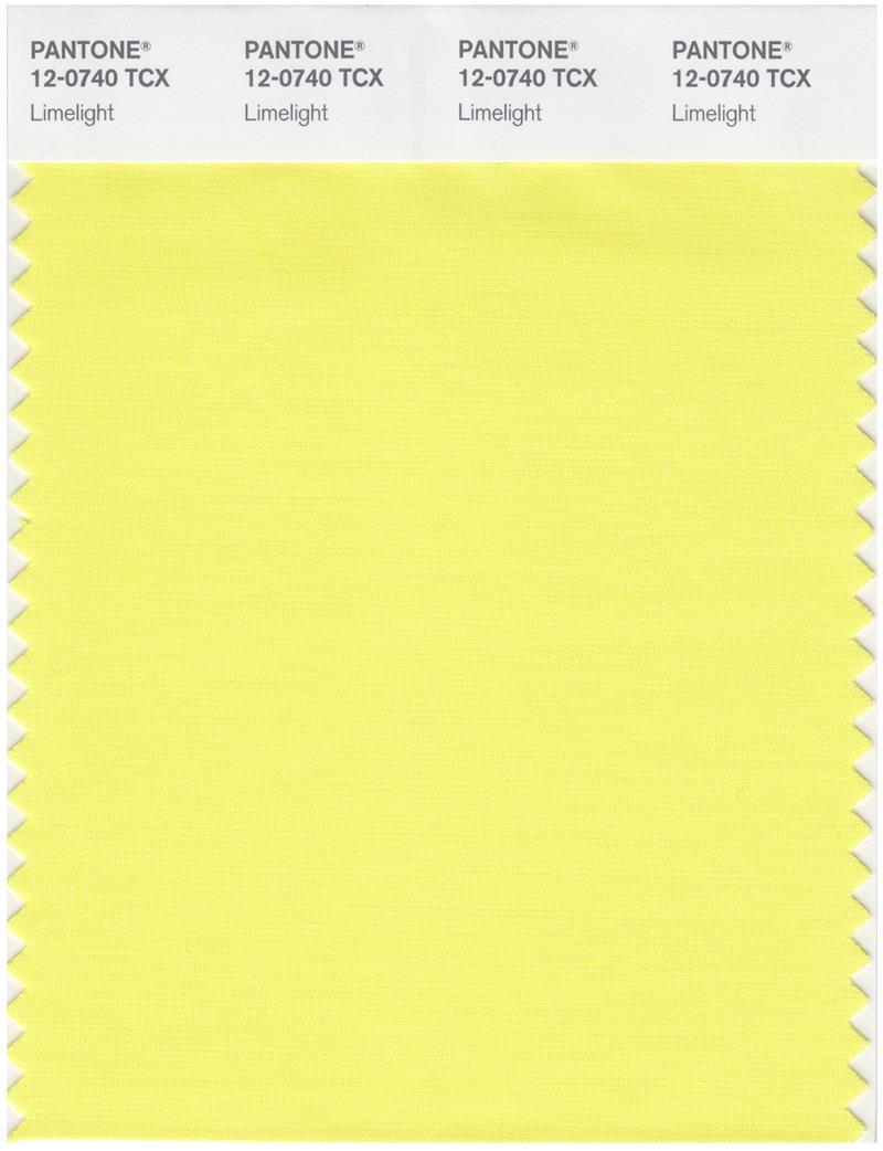 Pantone Smart 12-0740 TCX Color Swatch Card | Limelight