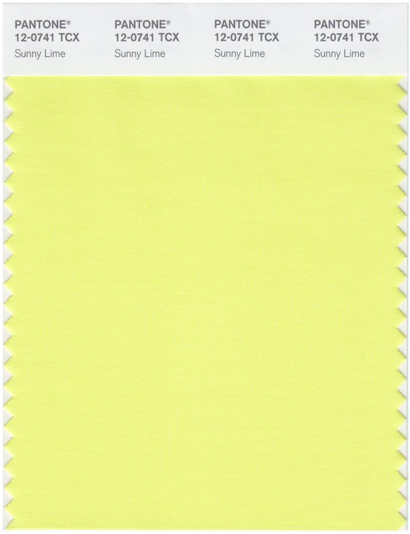Pantone Smart 12-0741 TCX Color Swatch Card | Sunny Lime