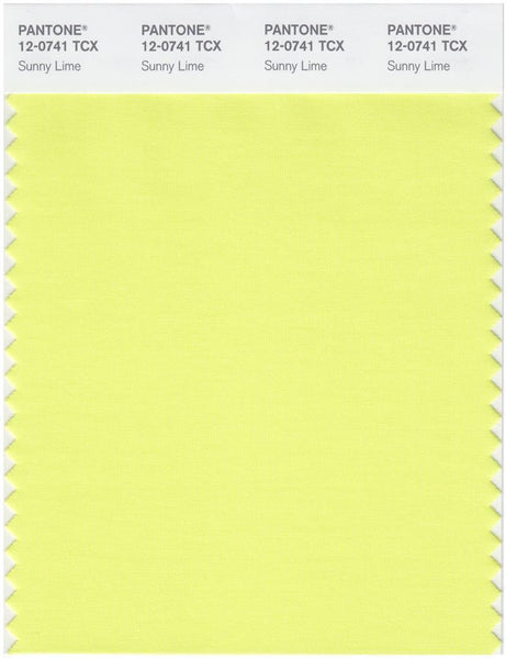 Pantone Smart 12-0741 TCX Color Swatch Card | Sunny Lime