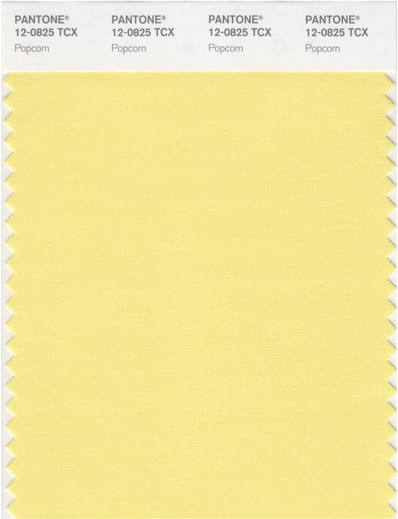 Pantone Smart 12-0825 TCX Color Swatch Card | Popcorn