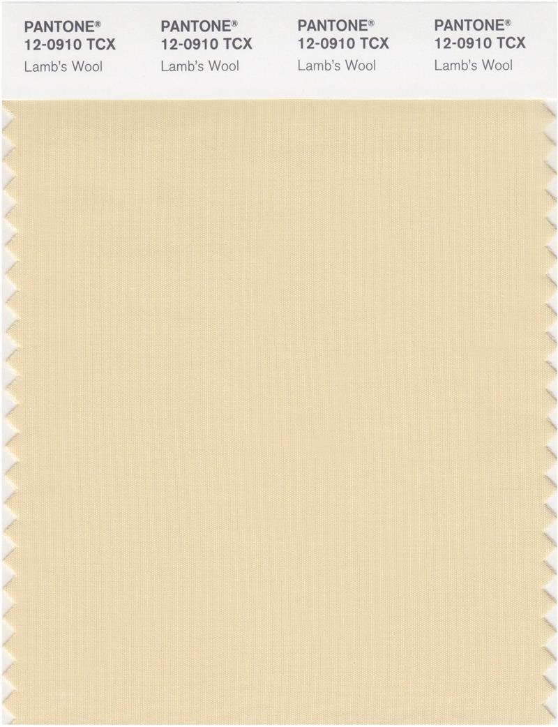 Pantone Smart 12-0910 TCX Color Swatch Card | Lamb's Wool