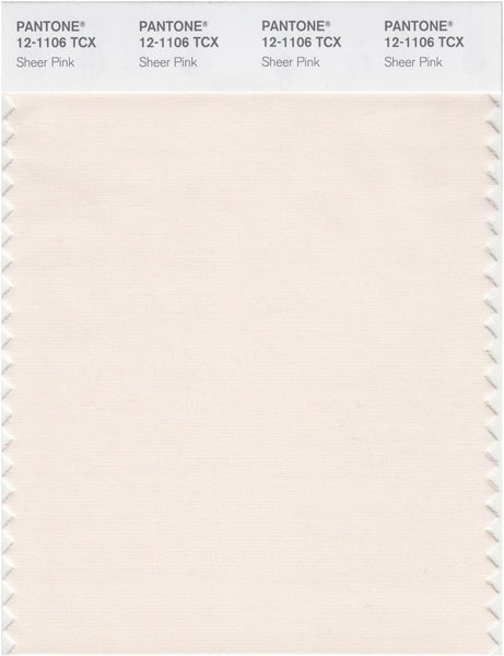 Pantone Smart 12-1106 TCX Color Swatch Card | Sheer Pink