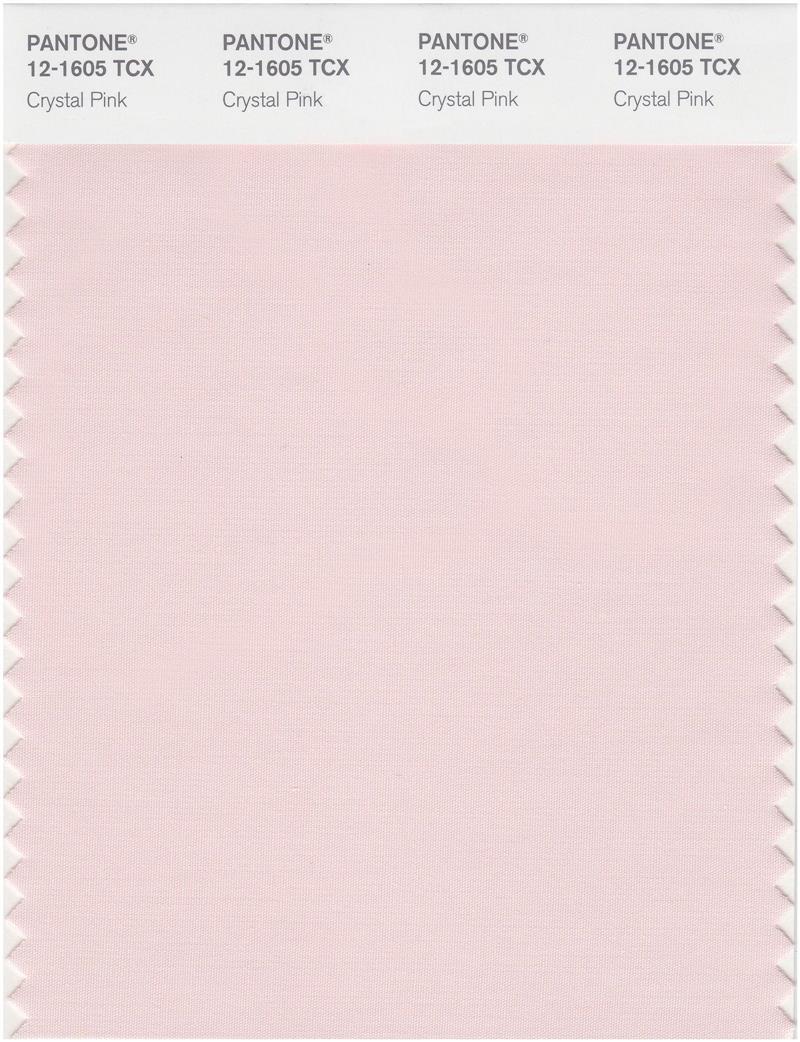 Pantone Smart 12-1605 TCX Color Swatch Card | Crystal Pink