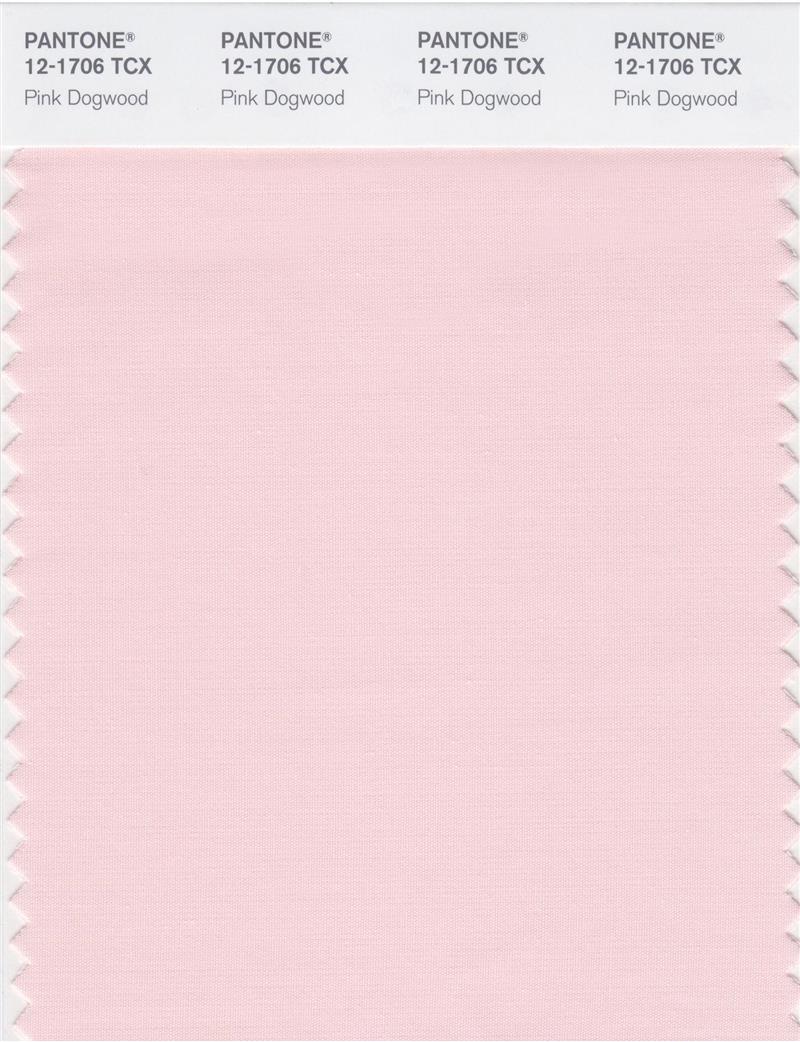 Pantone Smart 12-1706 TCX Color Swatch Card | Pink Dogwood