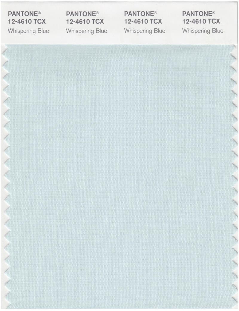 Wan Blue Pantone Smart 12-4610 TCX Color Swatch Card | Whispering Blue ...