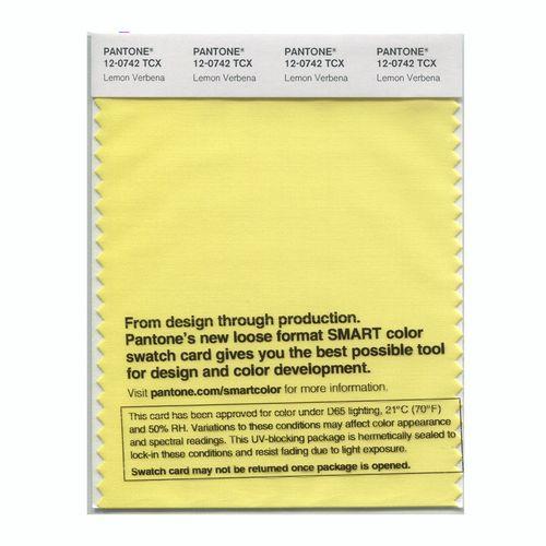 Pantone Smart 12-0742 TCX Color Swatch Card | Lemon Verbena