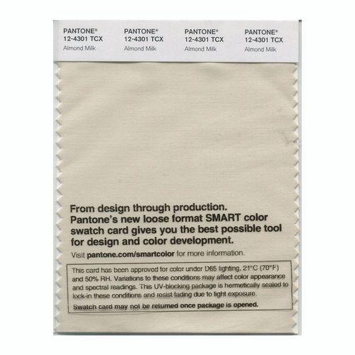 Pantone Smart 12-4301 TCX Color Swatch Card | Almond Milk
