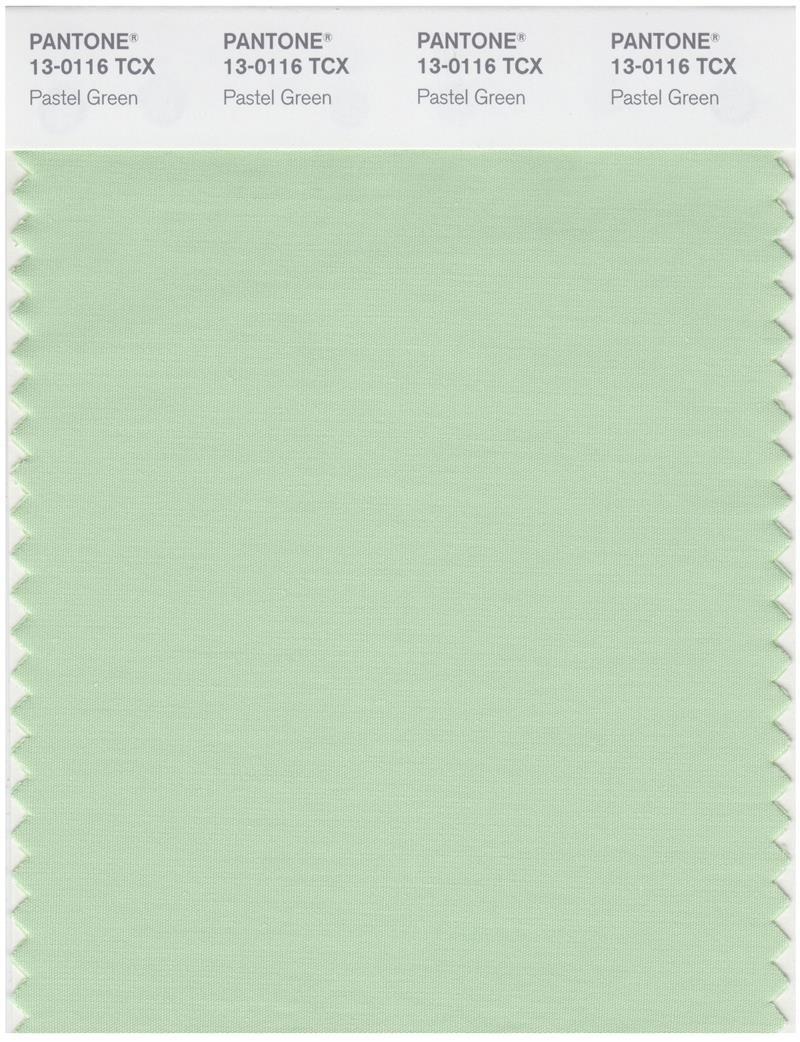 Pantone Smart 13-0116 TCX Color Swatch Card | Pastel Green