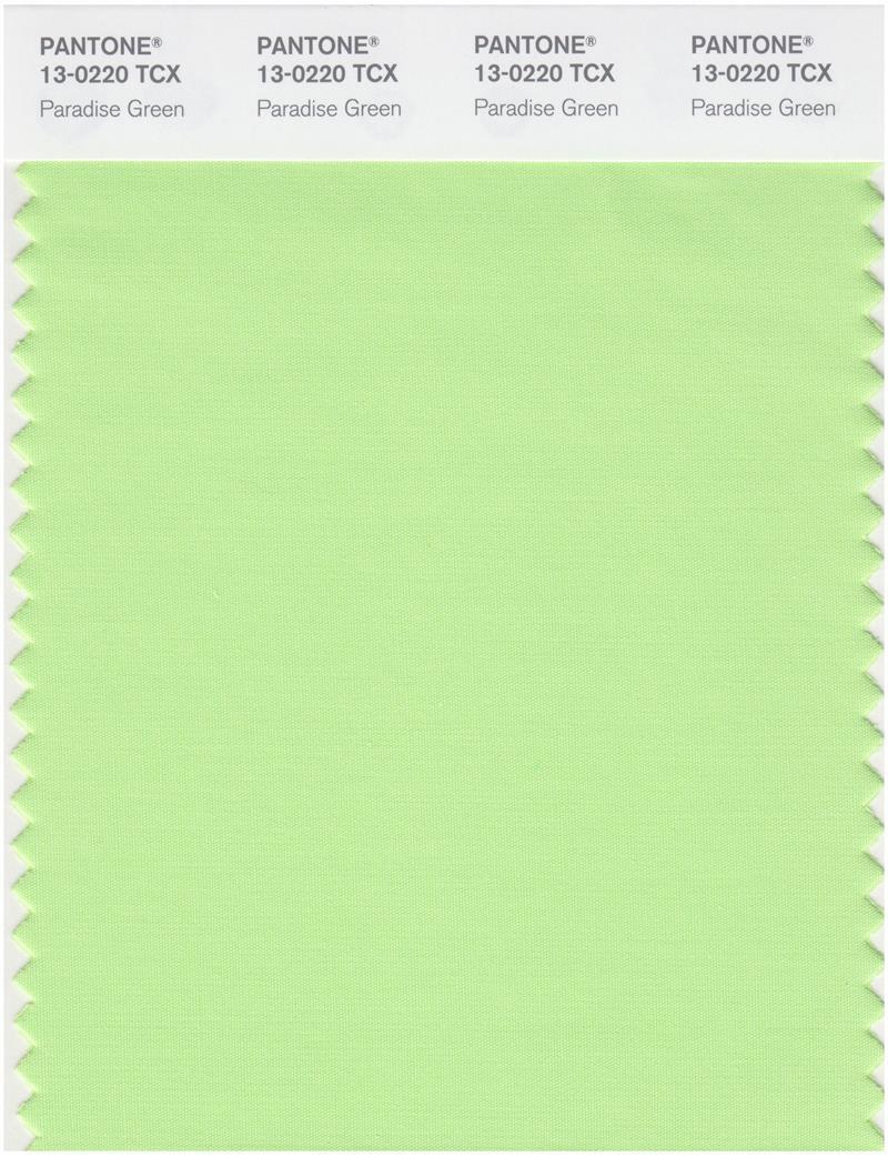 Pantone Smart 13-0220 TCX Color Swatch Card | Paradise Green