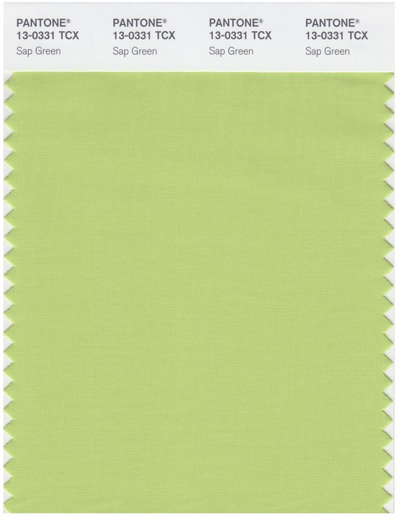Pantone Smart 13-0331 TCX Color Swatch Card | Sap Green