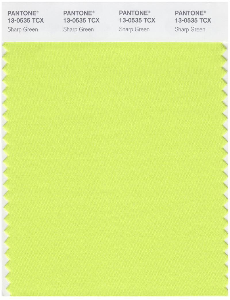 Pantone Smart 13-0535 TCX Color Swatch Card | Sharp Green