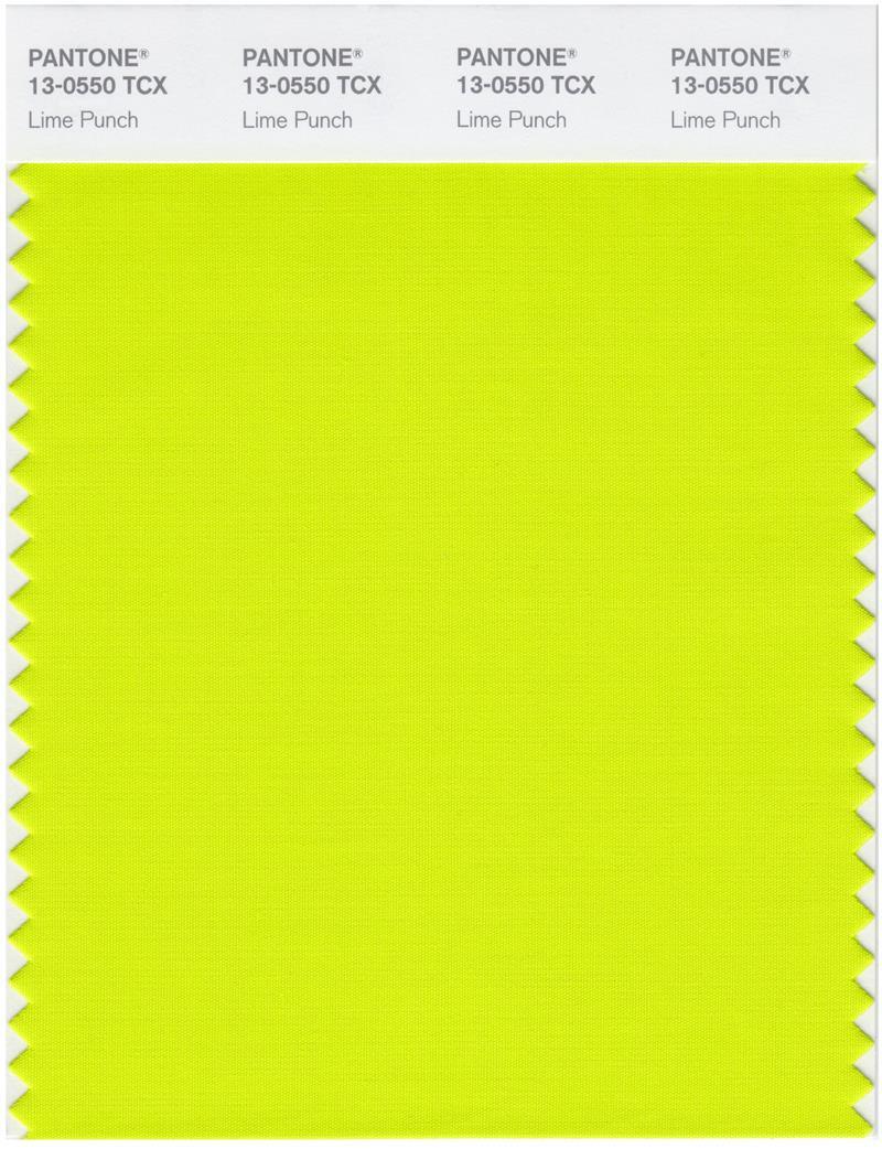 Pantone Smart 13 0550 TCX Color Swatch Card Lime Punch Magazine Pantone Smart 13 0550 TCX Color Swatch Card Lime Punch Magazine