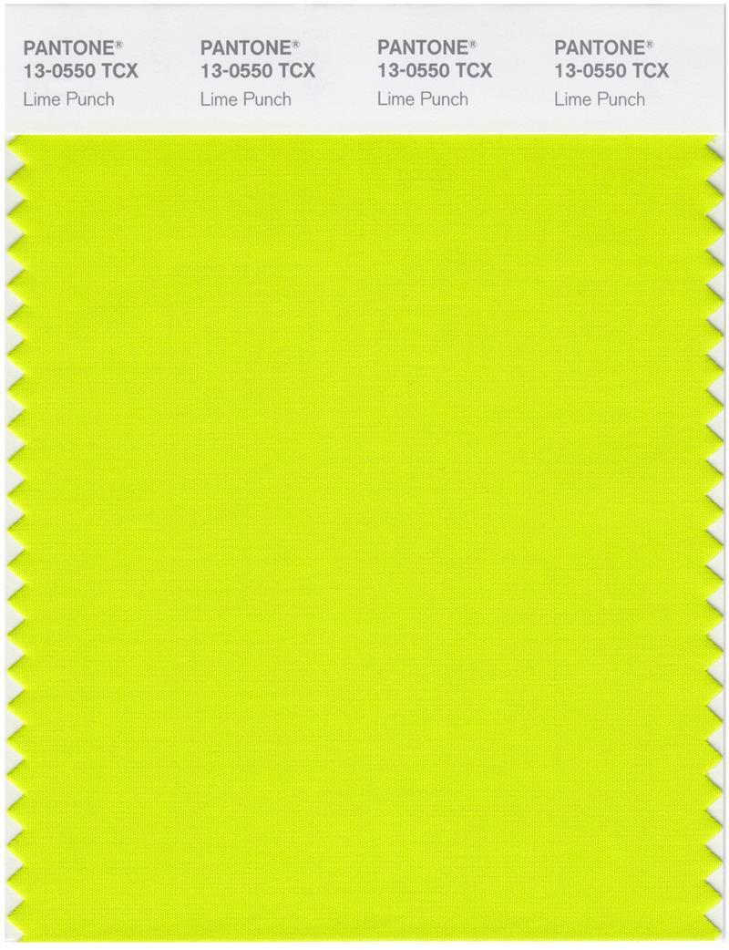 Pantone Smart 13-0550 TCX Color Swatch Card | Lime Punch