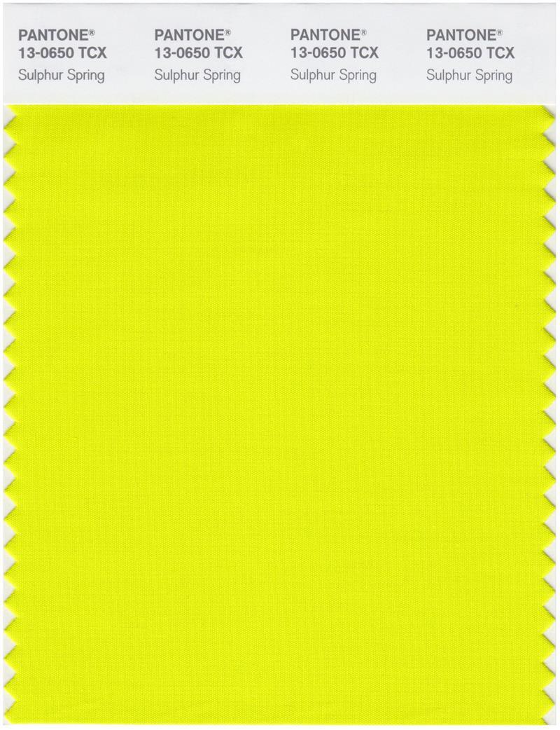 Pantone Smart 13-0650 TCX Color Swatch Card | Sulphur Spring