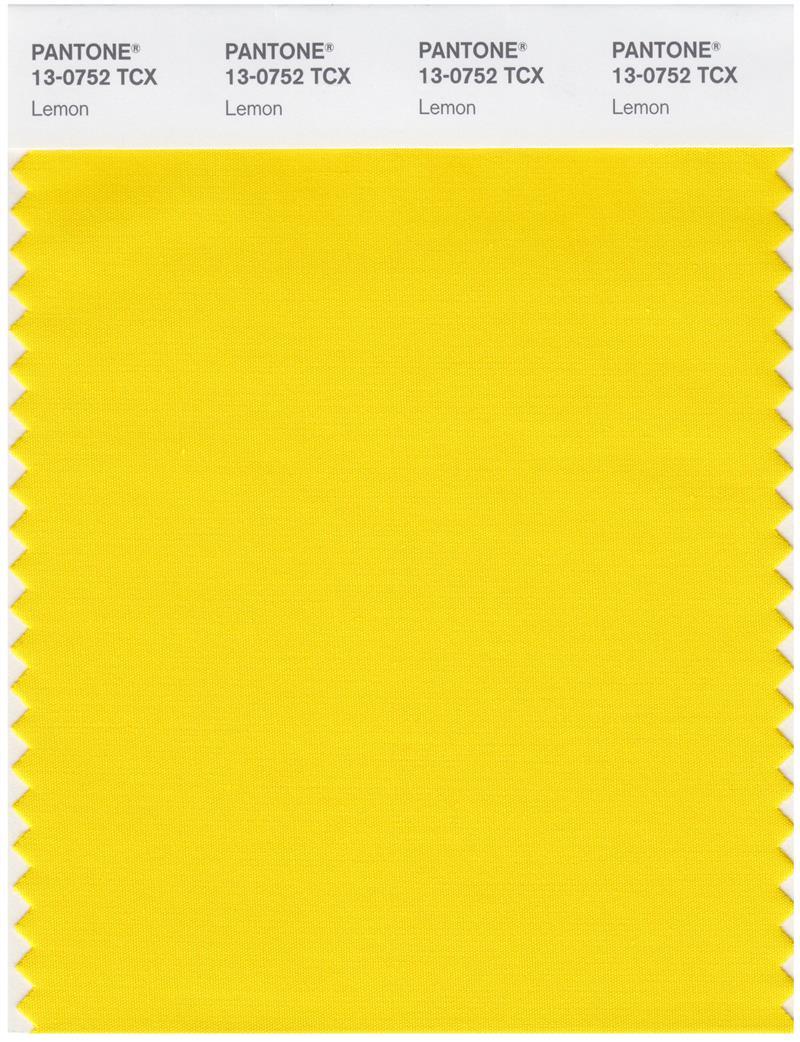 Pantone Smart 13-0752 TCX Color Swatch Card | Lemon