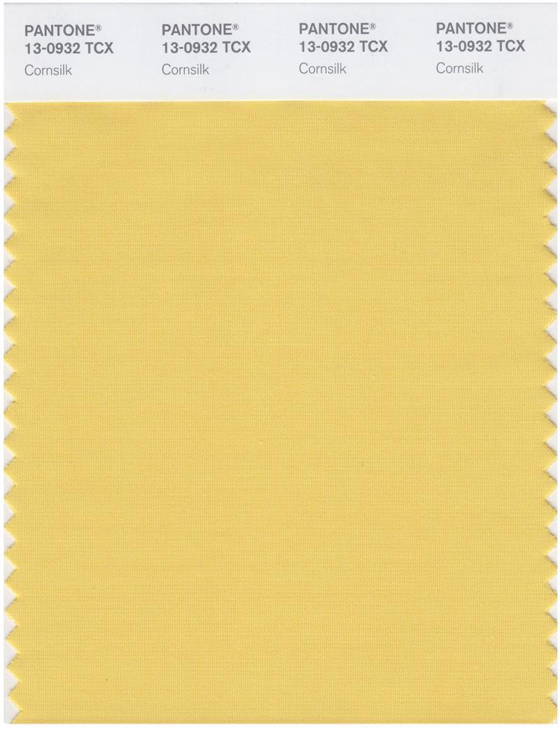Pantone Smart 13-0932 TCX Color Swatch Card | Cornsilk