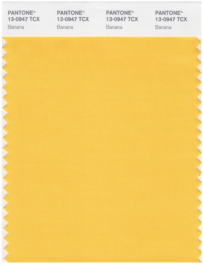 Pantone Smart 13-0947 TCX Color Swatch Card | Banana