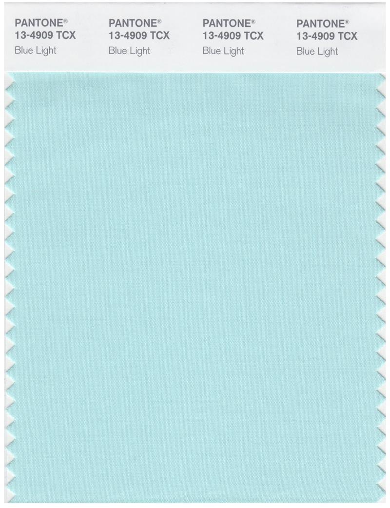Pantone Smart 13-4909 TCX Color Swatch Card | Blue Light