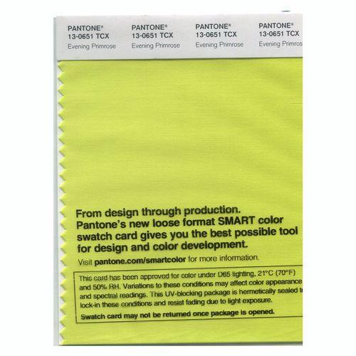 Pantone Smart 13-0651 TCX Color Swatch Card | Evening Primrose
