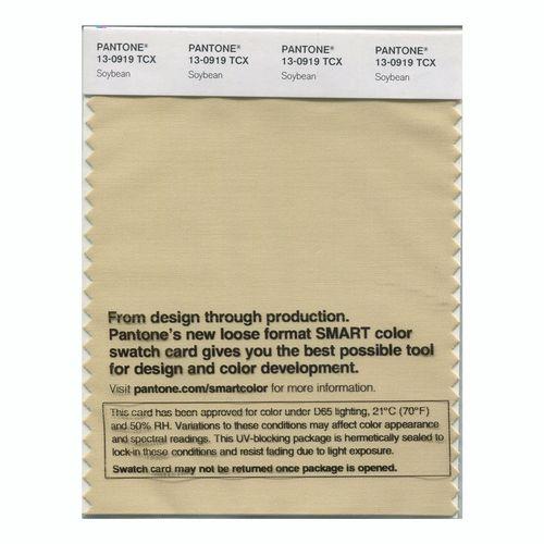 Pantone Smart 13-0919 TCX Color Swatch Card | Soybean | Magazine Cafe ...