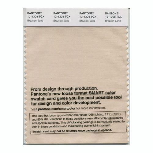 Pantone Smart 13-1308 TCX Color Swatch Card | Brazilian Sand