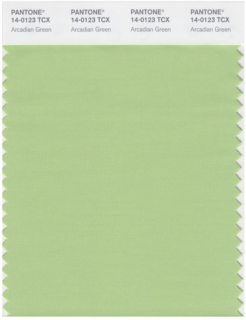 Pantone Smart 14-0123 TCX Color Swatch Card | Arcadian Green