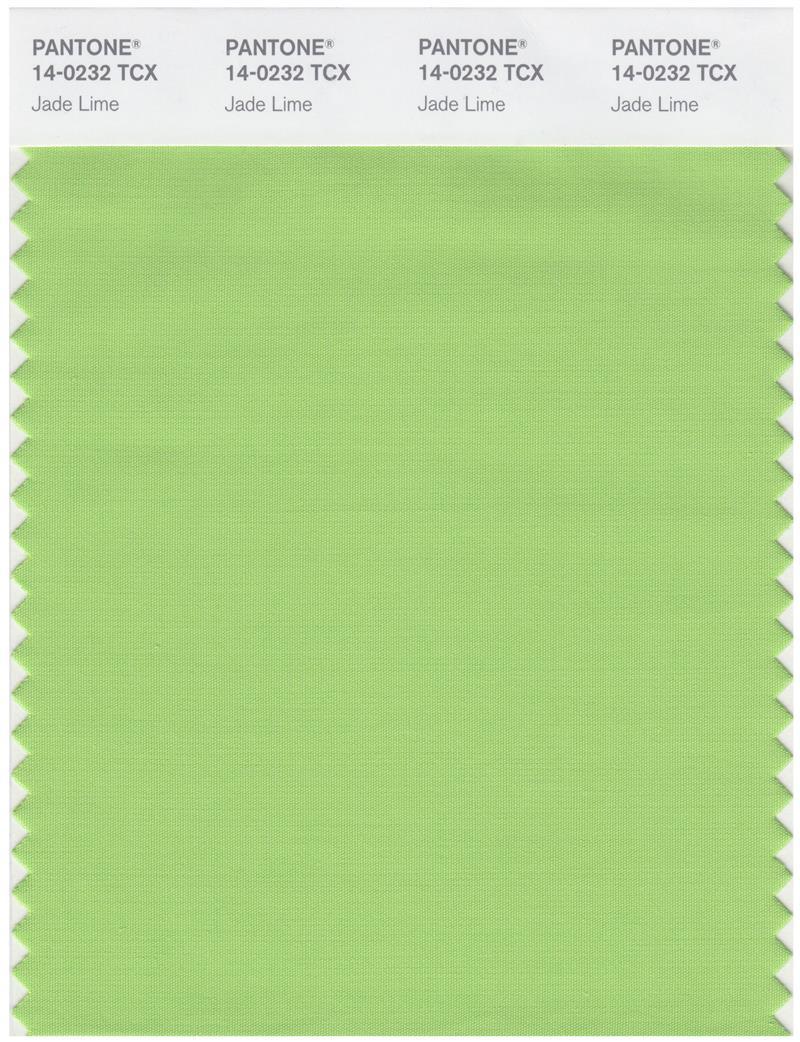 Pantone Smart 14-0232 TCX Color Swatch Card | Jade Lime