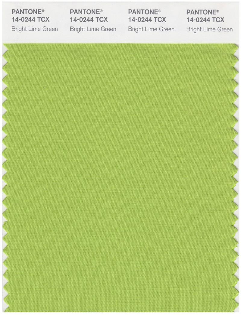 Pantone Smart 14-0244 TCX Color Swatch Card | Bright Lime Green