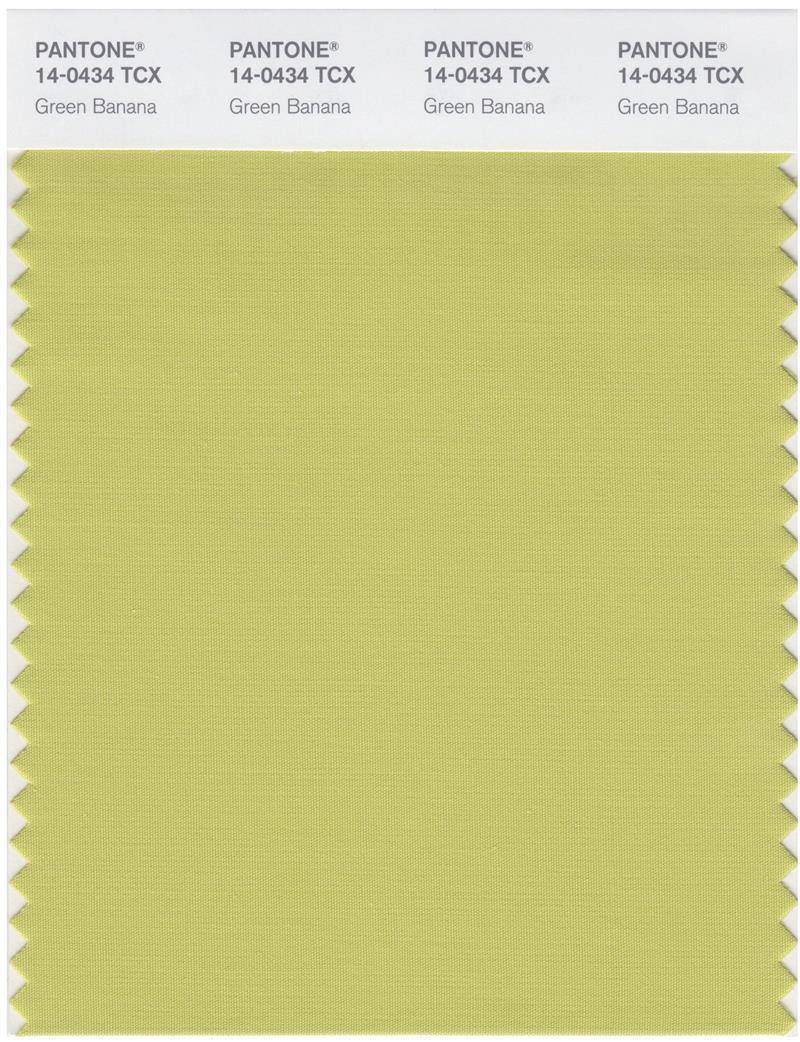 Pantone Smart 14-0434 TCX Color Swatch Card | Green Banana