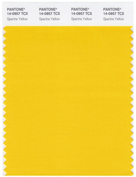 Pantone Smart 14-0957 TCX Color Swatch Card | Spectra Yellow