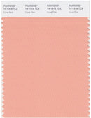 Pantone Smart 14-1318 TCX Color Swatch Card | Coral Pink