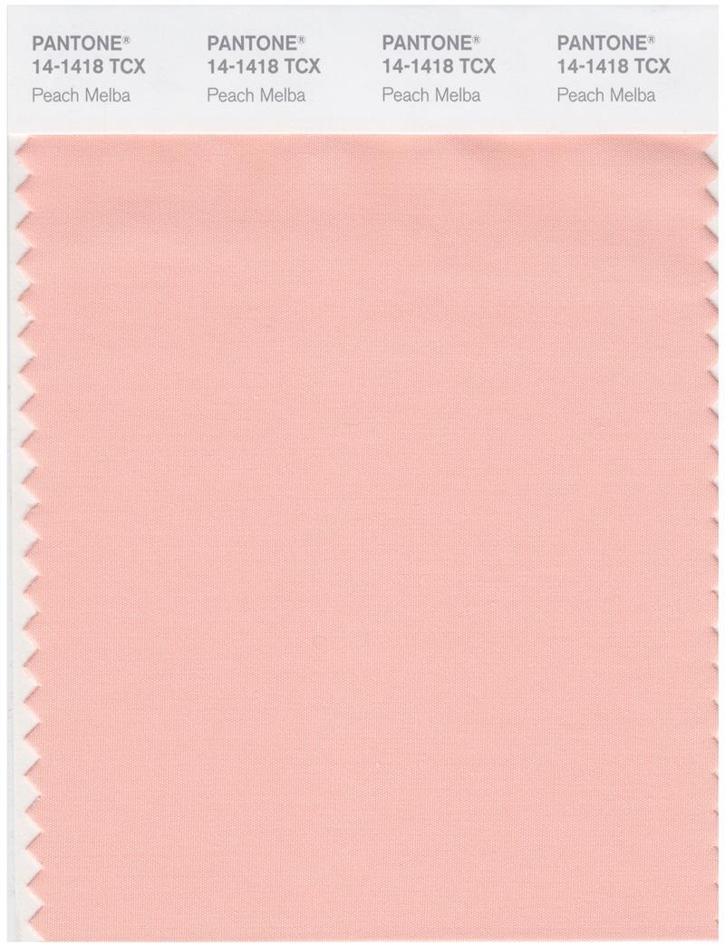 Peach:) Pantone Smart 14-1418 TCX Color Swatch Card | Peach Melba