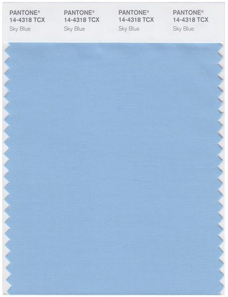 【ku*】 Pantone Smart 14-4318 TCX Color Swatch Card | Sky Blue