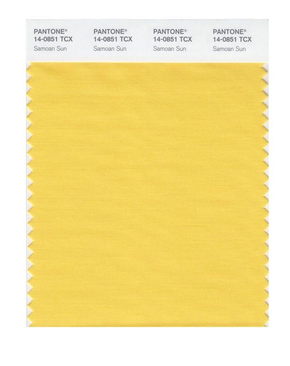 Pantone Smart 14-0851 TCX Color Swatch Card | Samoan Sun