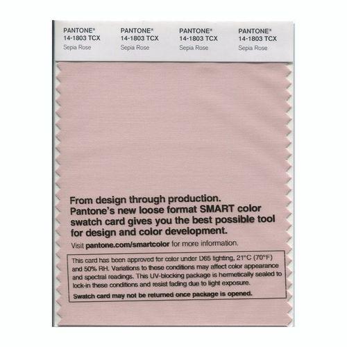 Pantone Smart 14-1803 TCX Color Swatch Card | Sepia Rose
