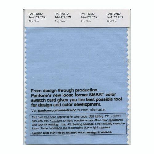 Pantone Smart 14-4122 TCX Color Swatch Card | Airy Blue