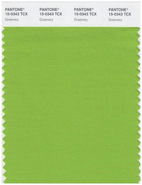 Pantone Smart 15-0343 TCX Color Swatch Card | Greenery | Magazine