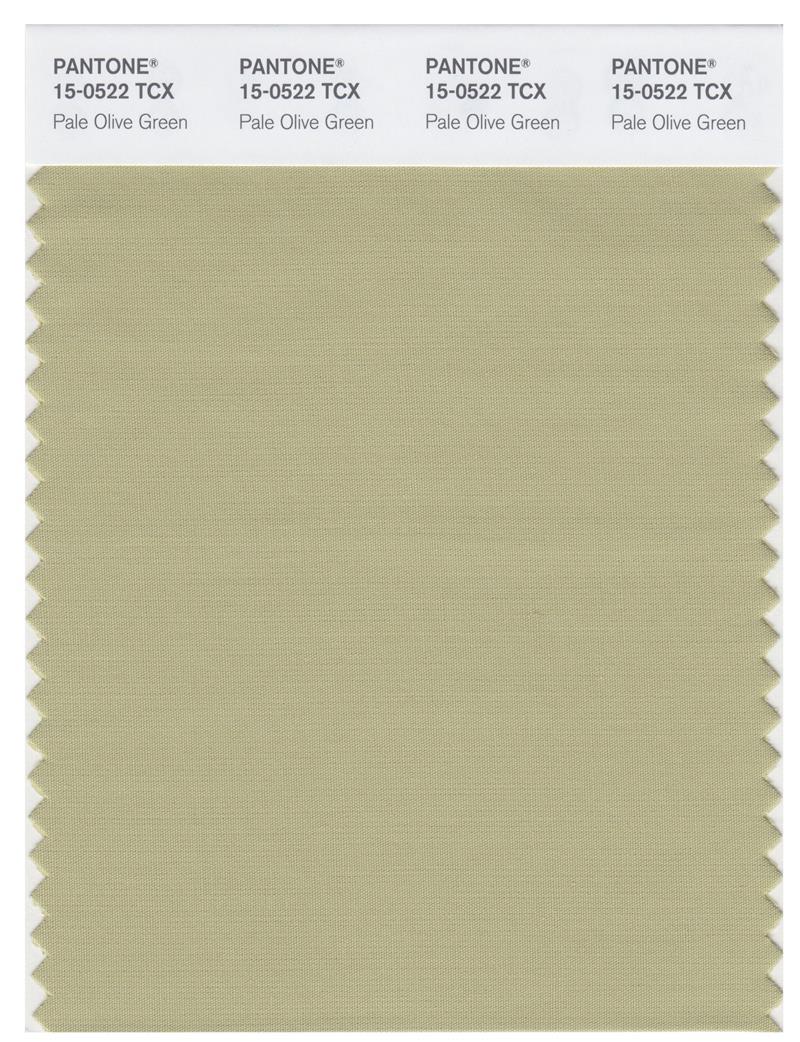 Pantone Smart 15-0522 TCX Color Swatch Card | Pale Olive Green